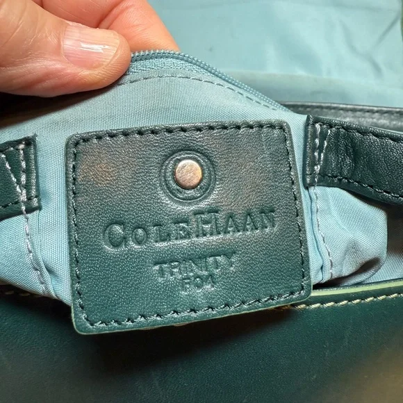 Cole Haan Green Leather Handbag - Picture 5 of 6